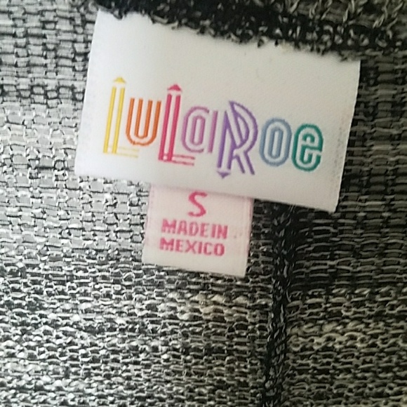 Lularoe S Black and Gray Lindsay - Picture 3 of 4